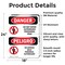 Signmission Do Not Enter Authorized Only Bilingual Danger Sign, Vinyl Decal, 18in W x 24in L, 2PK OS-2PACK-DS-D-1824-VS-1144 - alternate 4